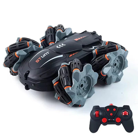 2-in-1 Remote Control Stunt Car with Watch & Remote – 4WD Off-Road Acrobatic Toy