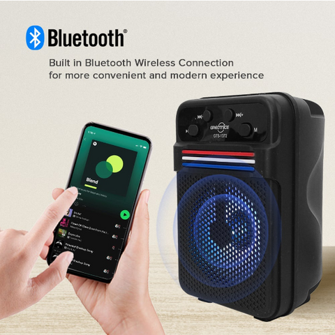 'Portable Wireless Speaker with Lights 4 Inch Big Size