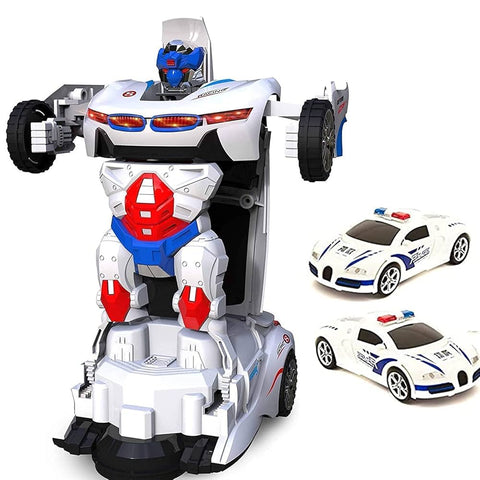 Auto Robot Car For Kids - White - 20 cm