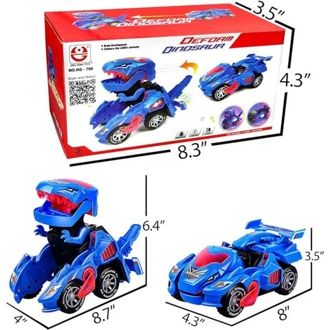 Transforming Car Dinosaur Toy for Kids 2-5
