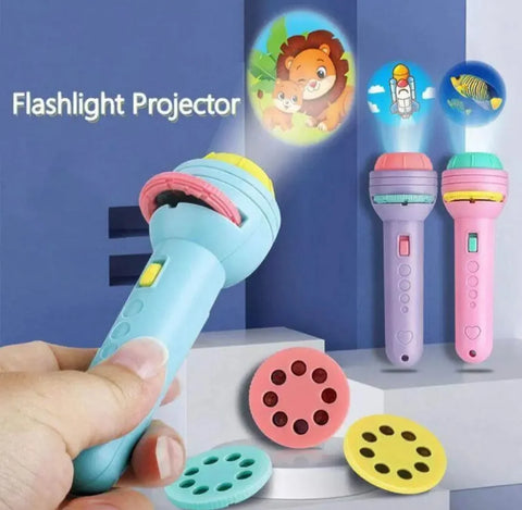 Projector Flashlight Torch for Kids – 3 Reel with 24 Fun Random Images Box Pack
