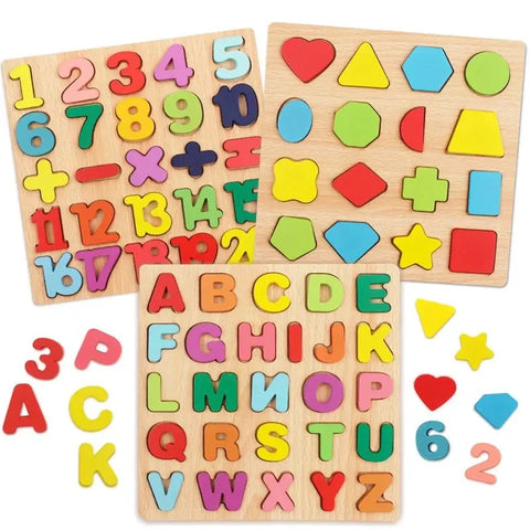 Wooden Alphabets for Kids | Capital ABC Small abc Random Board