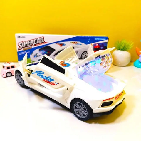 Super Amazing 3D lightening Moving & Revolving Car