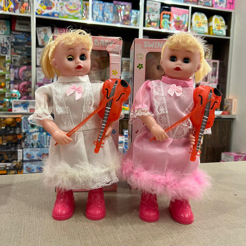 Angel Baby Guitar Playing Swing Doll Toys For Girls