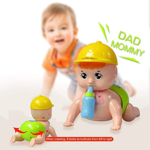 Musical Baby Crawling Toy with 3D Lights & Music Toys for Kids and Babies