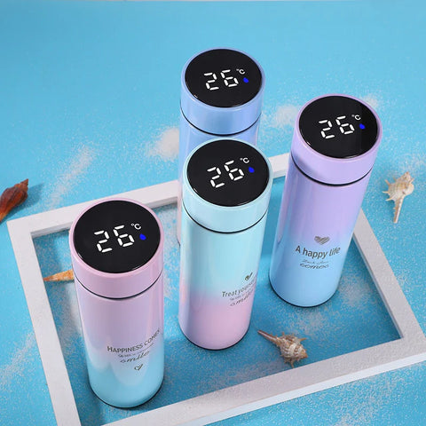 '500ML Smart Thermos Water Bottle Led Digital Temperature Display Stainless Steel Bottle